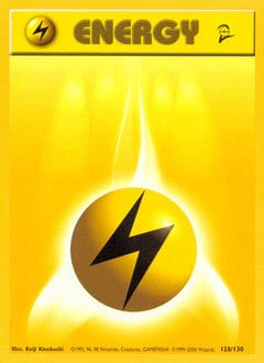 Base Set 2 Lightning Energy #128 card