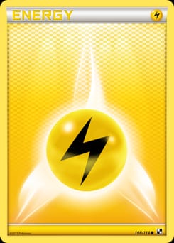 Black & White Lightning Energy #108 card