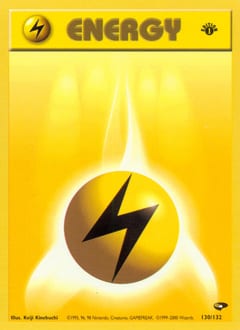 Gym Challenge Lightning Energy #130 card