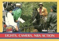 1990-91 Hoops Base Set Lights, Camera, Action #383 card