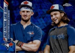 2020 Topps Chrome Sapphire Edition Base Set Like Father, Like Son #61 card