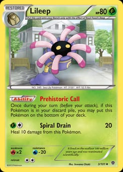 2013 Plasma Blast Lileep #3 card
