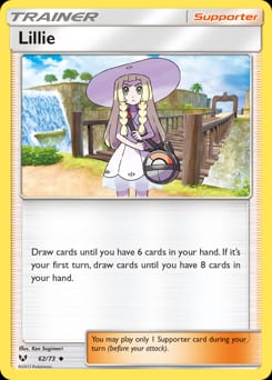 Shining Legends Lillie #62 card