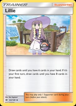Sun & Moon Lillie #122 card