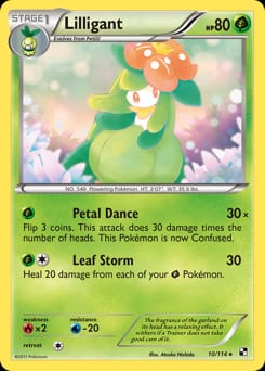 Black & White Lilligant #10 card