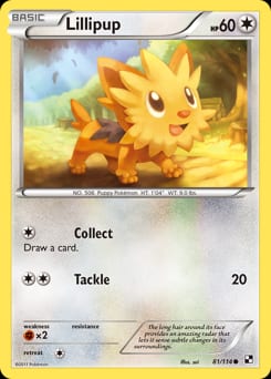 Black & White Lillipup #81 card