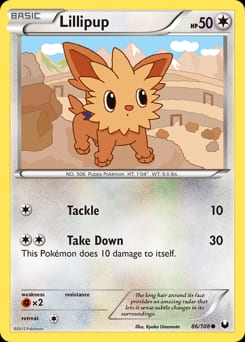 Dark Explorers Lillipup #86 card