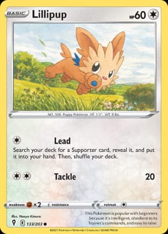 2021 Evolving Skies Lillipup #133 card