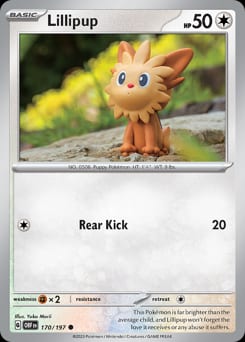 2023 Obsidian Flames Lillipup #170 card
