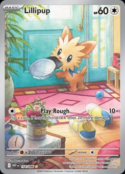 White Flare Lillipup #154 card