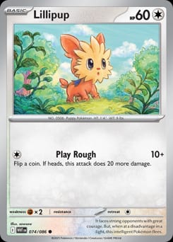 2025 White Flare Lillipup #74 card