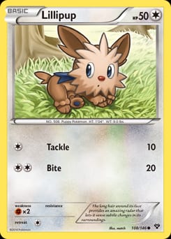 XY Lillipup #108 card