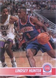 1994-95 Hoops Base Set Lindsey Hunter #60 card