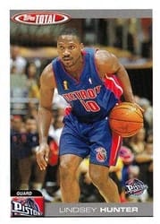 2004-05 Topps Total Base Set Lindsey Hunter #164 card