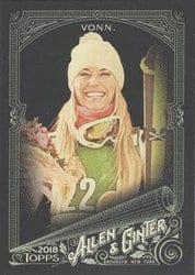 2018 Topps Allen & Ginter X Base Set Lindsey Vonn #57 card