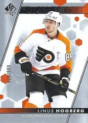 2022-23 SP Authentic Base Set Linus Hogberg #185 card
