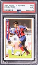 Lionel Messi 2004 Mundi Cromo Liga card