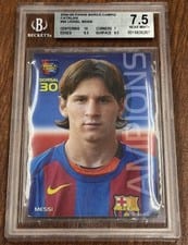 Lionel Messi 2004 Panini Sports Mega Cracks Barca card