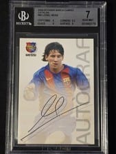 Lionel Messi 2004 Panini Sports Mega Cracks Barca card