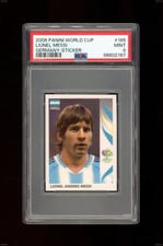 2006 Panini World Cup Germany Sticker Lionel Messi #185 card