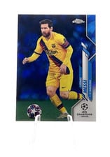 2019 Topps Chrome UEFA Champions League Sapphire Lionel Messi #1 card