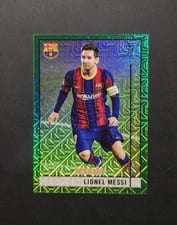 2020 Topps Merlin Chrome UEFA Champions League Lionel Messi Green Mojo Refractor #1 card