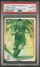 2021 Topps Chrome UEFA Champions League Lionel Messi #100 card