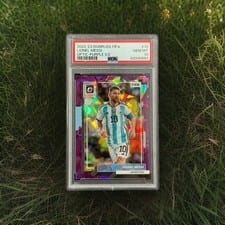2022 Panini Donruss Lionel Messi Optic Purple Ice #10 card