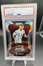 2022 Panini Prizm World Cup Lionel Messi Silver #7 card