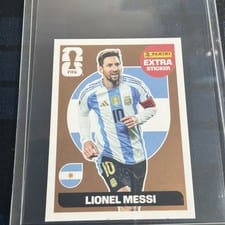 2022 Panini World Cup Qatar Stickers Extra Lionel Messi card