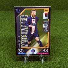 2022 Topps Match Attax UEFA Champions League Lionel Messi #188 card