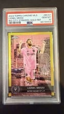 2023 Topps Chrome MLS Big City Strikers Lionel Messi Gold #BCS-7 card