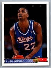 1992-93 Upper Deck Base Set Lionel Simmons #243 card