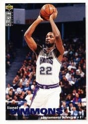 1995-96 Collector's Choice Base Set Lionel Simmons #254 card