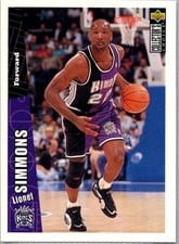 1996-97 Collector's Choice Base Set Lionel Simmons #323 card