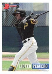2021 Bowman Heritage Base Set Liover Peguero #234 card