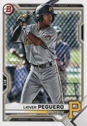 2021 Bowman Prospects Liover Peguero #BP-52 card