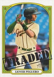 2021 Topps Heritage Minor League Base Set Liover Peguero #193 card