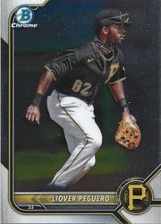 2022 Bowman Chrome Prospects Liover Peguero #BCP-242 card