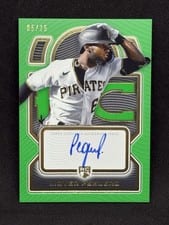 2023 Topps Definitive Collection Rookie Autographs Liover Peguero #DRA-LP1 card