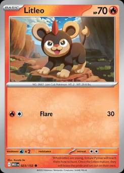 Mega Evolution Litleo #23 card