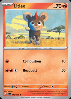 Prismatic Evolutions Litleo #15 card