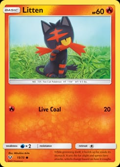 2017 Shining Legends Litten #15 card