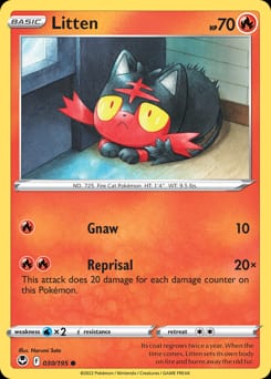 Silver Tempest Litten #30 card