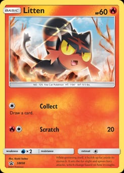2017 SM Black Star Promos Litten #SM08 card