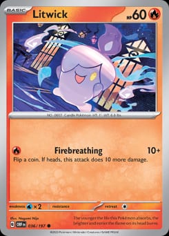 Obsidian Flames Litwick #36 card