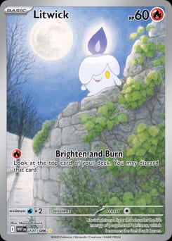 White Flare Litwick #101 card