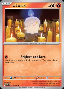 White Flare Litwick #16 card