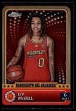 2024 Topps Chrome McDonald's All-American Base Set Liv McGill #69 card