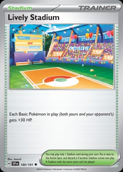 Surging Sparks Lively Stadium #180 card